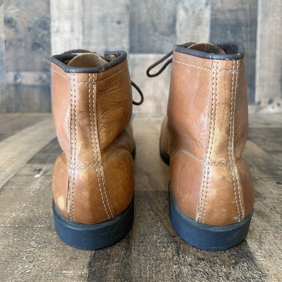 Chippewa Vintage Steel Toe Ankle Brown Work Boots Mens 12 - Picture 9 of 12